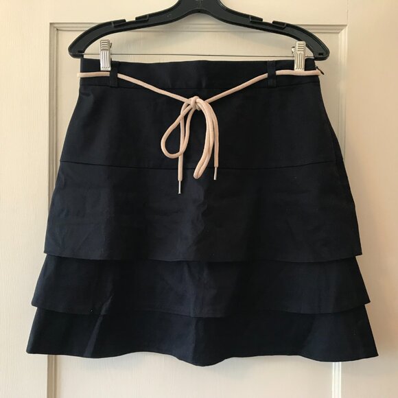 Ann Taylor | Tiered Tie A-Line Skirt - Picture 2 of 9